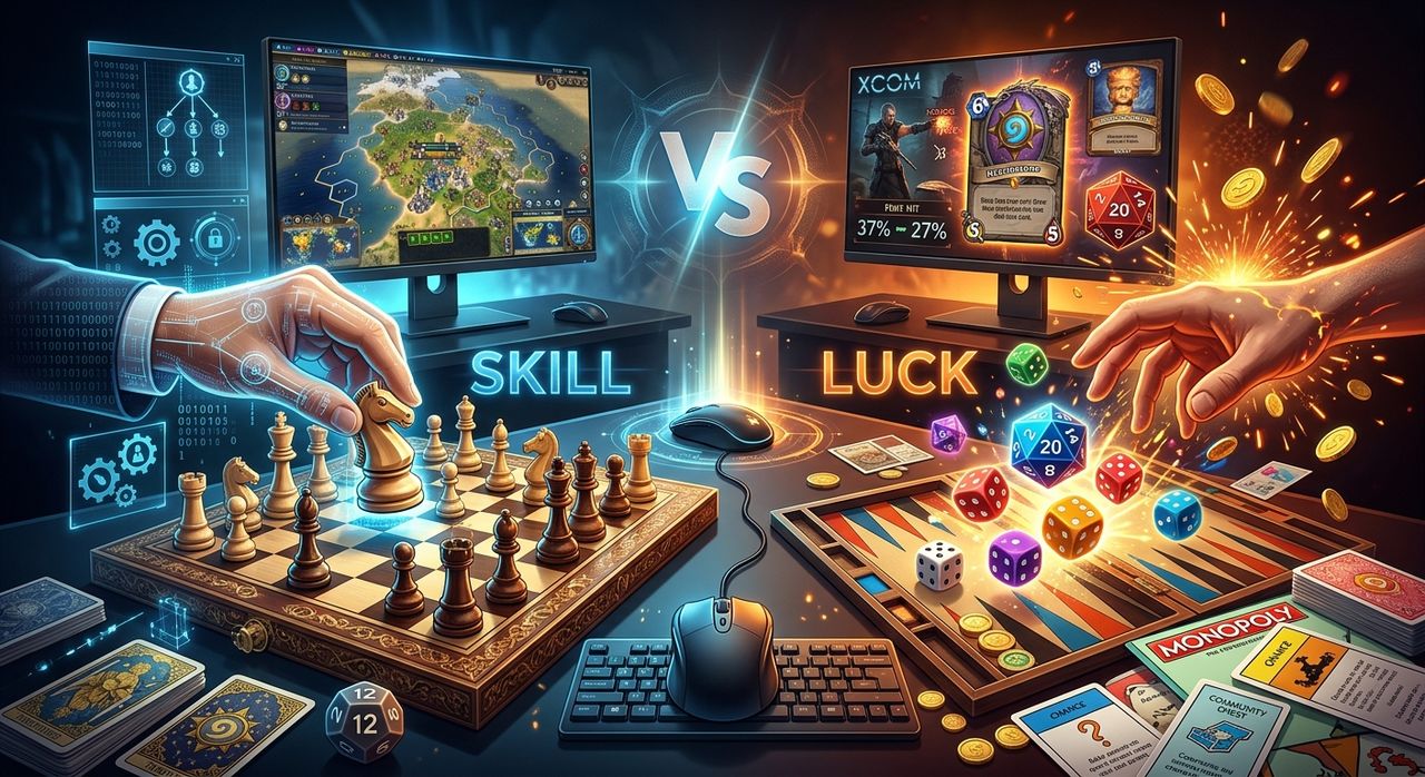 Skill Vs Luck in Classic Board Games and Why it Matters to PC Players